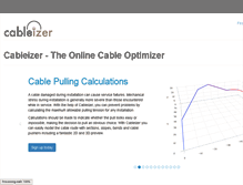 Tablet Screenshot of cableizer.com